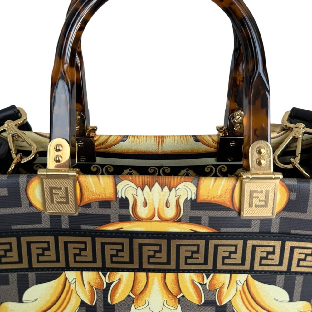 Fendi Versace Fendsace FF Baroque Sunshine Shopper Tote - Picture 4 of 12